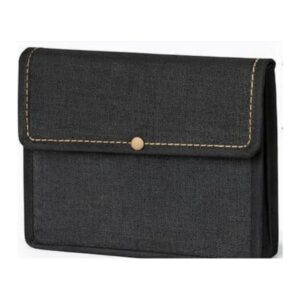 Black Premium Stitch Flap Jute Bag