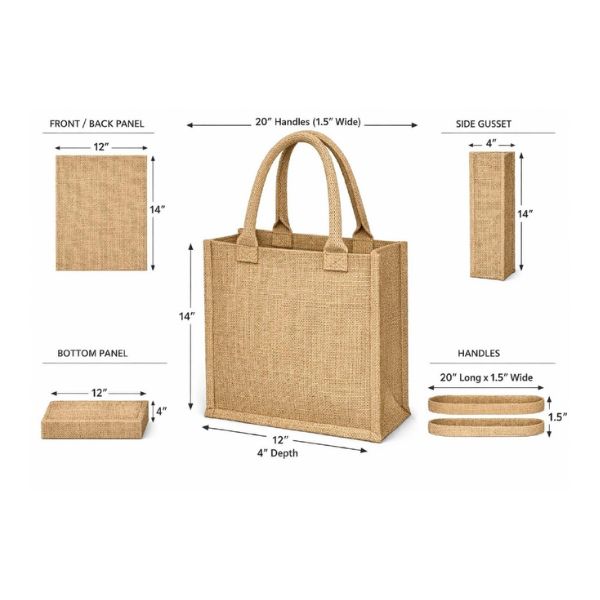 Classic Jute Tote Bag