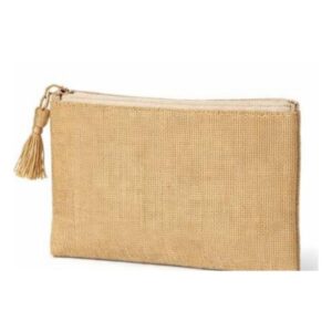 Jute Zipper Pouch