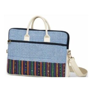 Textured Jute Laptop Bag